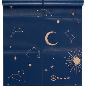 Gaiam Foldable MIDSUMMER NIGHTS Super Compact Yoga Mat NIP